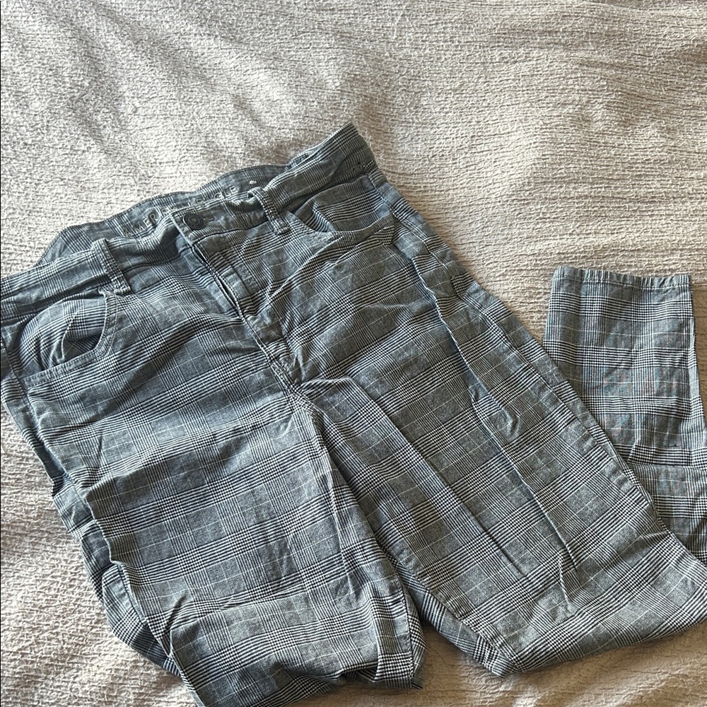 American Eagle Outfitters Gray Plaid skinny Jeans